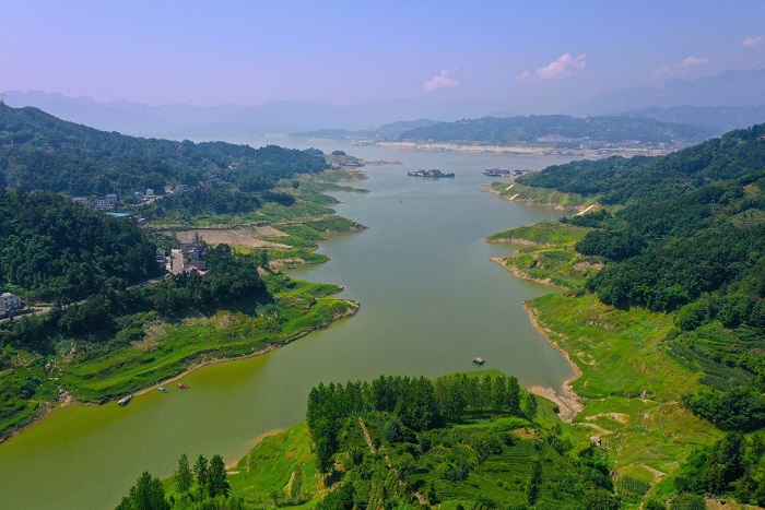 Cargo vessels witness green development of Yangtze River