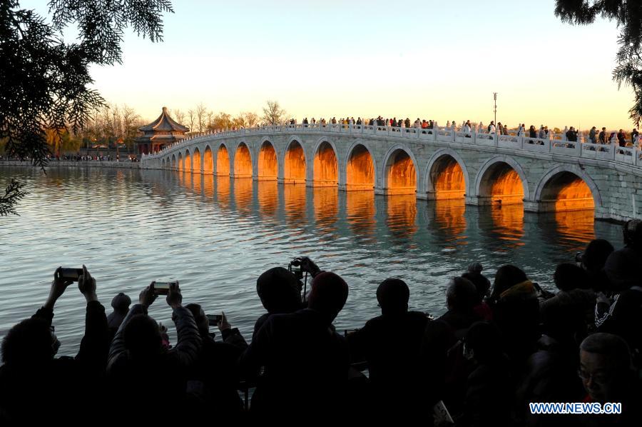 Winter scenery at Summer Palace in Beijing