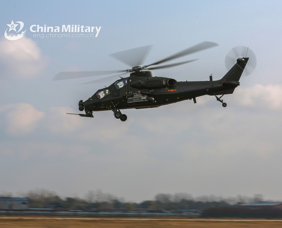 Attack helicopter lifts off for round-the-clock flight