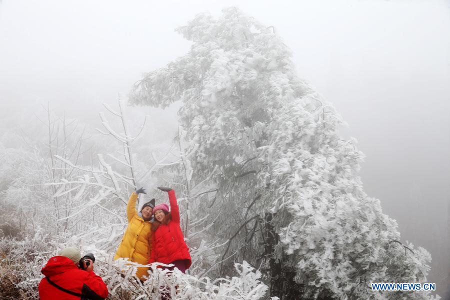 Winter scenery across China