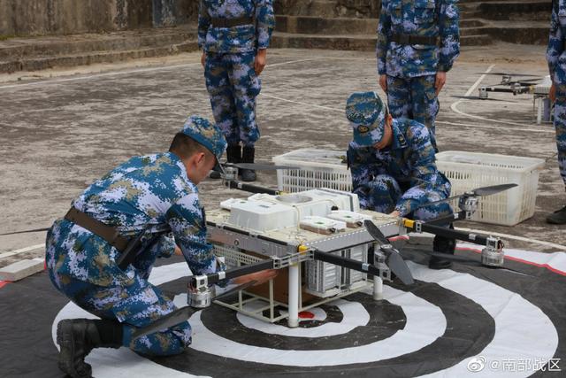 Drones deliver supplies to troops in drill