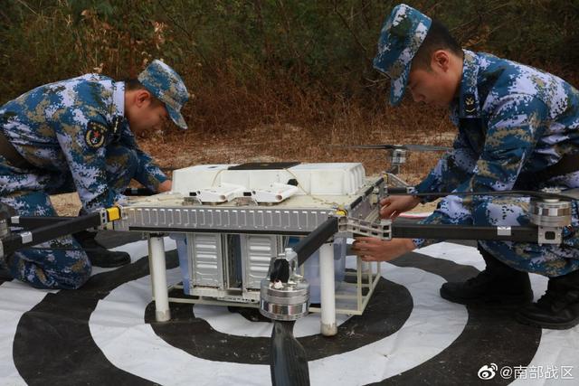 Drones deliver supplies to troops in drill