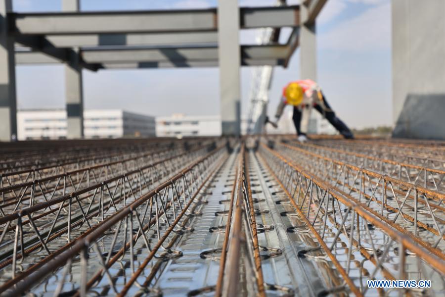 In pics: construction site of aero-engine maintenance base in Haikou