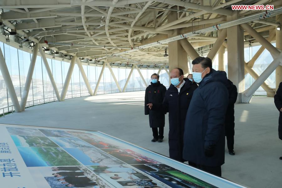 Xi inspects Zhangjiakou competition zone of Beijing 2022