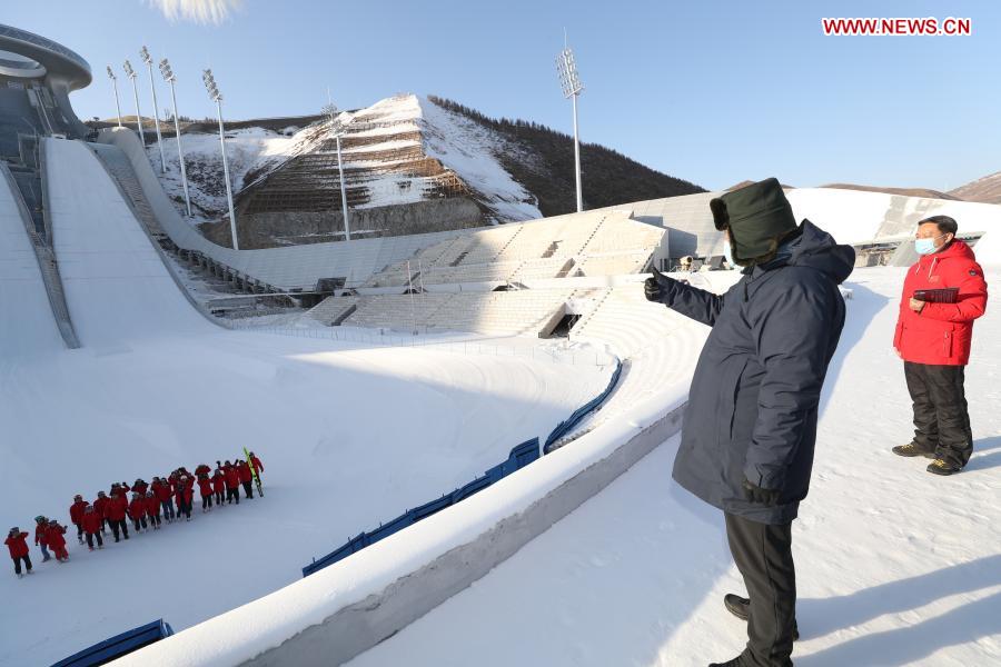 Xi inspects Zhangjiakou competition zone of Beijing 2022