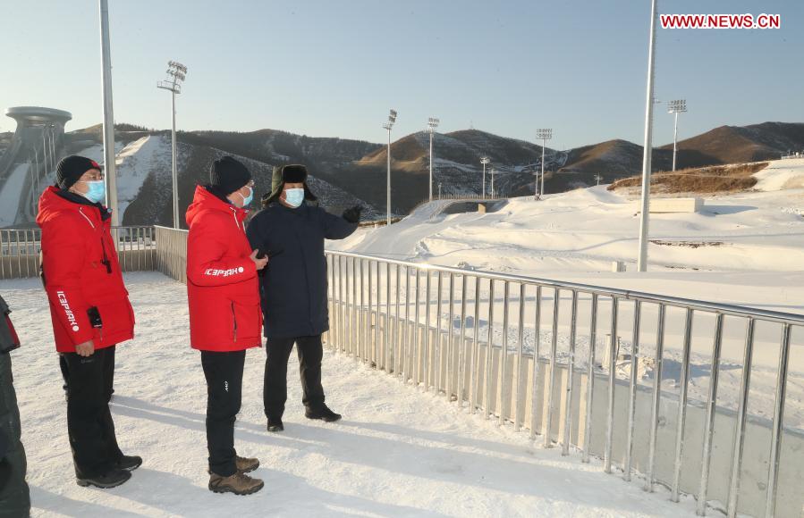 Xi inspects Zhangjiakou competition zone of Beijing 2022