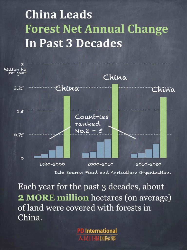 China's forest carbon reserve hits 9.2 billion tonnes