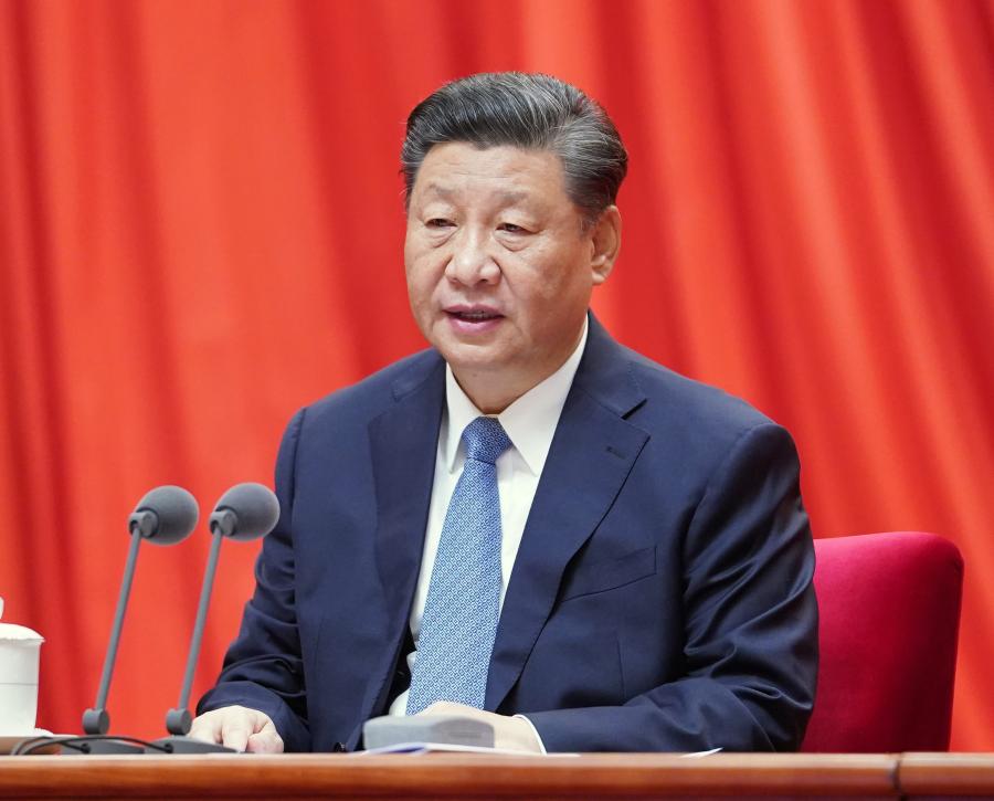 General Secretary of the Communist Party of China (CPC) Central Committee Xi Jinping, also Chinese president and chairman of the Central Military Commission, addresses the fifth plenary session of the 19th CPC Central Commission for Discipline Inspection (CCDI) in Beijing, capital of China, Jan. 22, 2021. (Xinhua/Shen Hong)