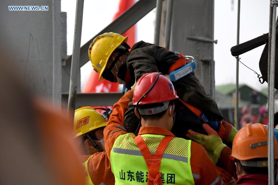 11 miners rescued from east China gold mine after 14 days