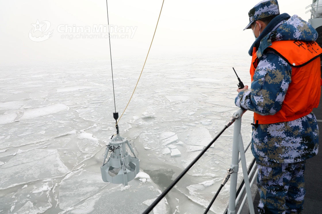 PLA Navy Icebreaker Haibing completes 84th ice-survey mission