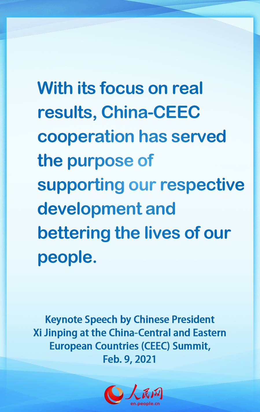 Highlights of the keynote speech by Chinese President Xi Jinping at the China-CEEC Summit