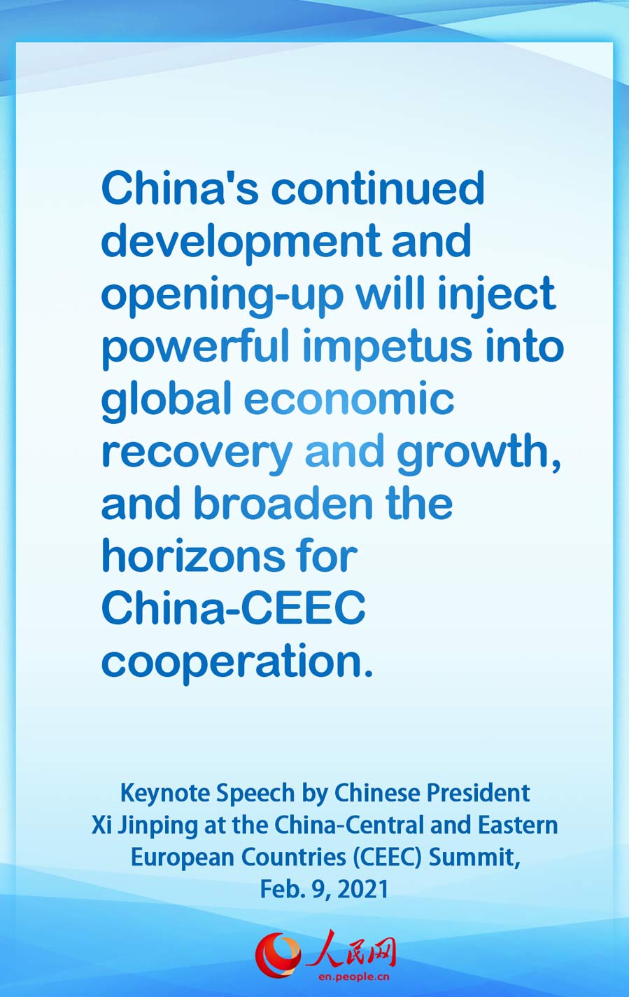 Highlights of the keynote speech by Chinese President Xi Jinping at the China-CEEC Summit