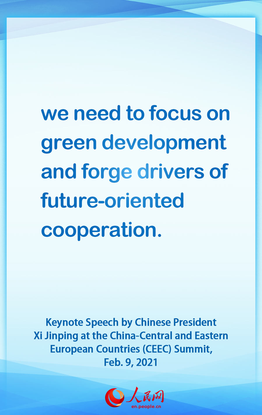 Highlights of the keynote speech by Chinese President Xi Jinping at the China-CEEC Summit