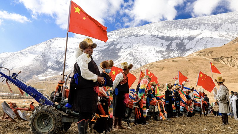 Traditional spring ploughing ceremony held in Lhasa, China’s Tibet