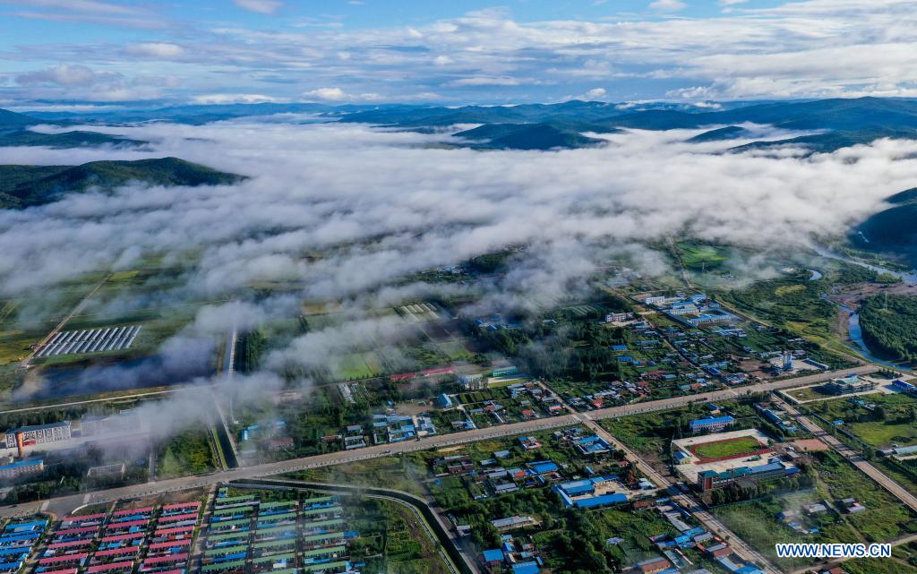 Aerial view of Hulun Buir in north China