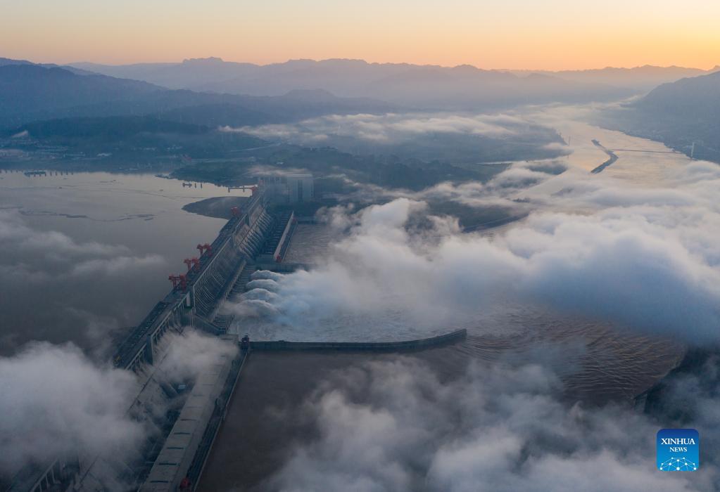 Scenery of Three Gorges Reservoir in Yichang City, Hubei