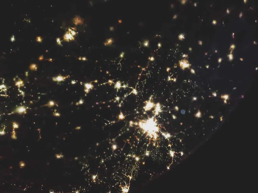 Stunning images of lights illuminating Chinese cities taken by China's Shenzhou 12 astronauts