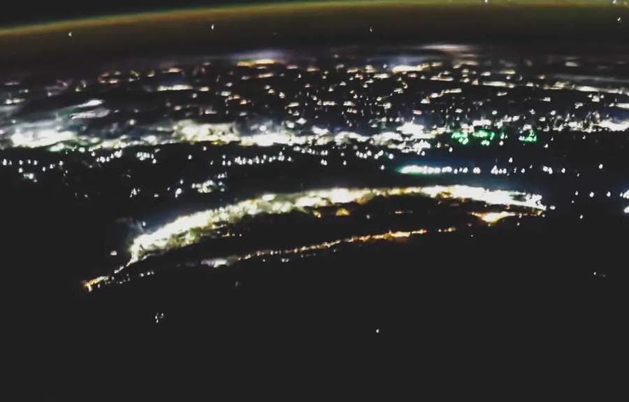 Stunning images of lights illuminating Chinese cities taken by China's Shenzhou 12 astronauts