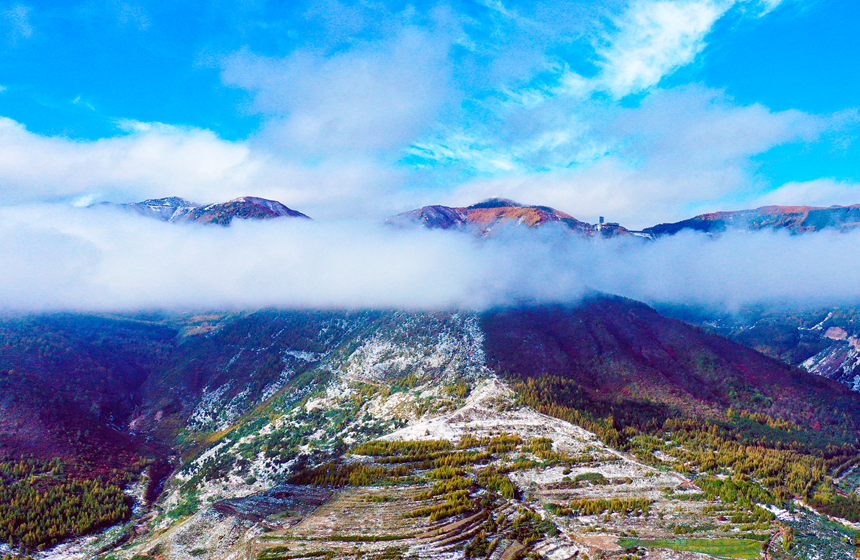 In pics: snow-covered Liupan Mountain in NW China's Ningxia