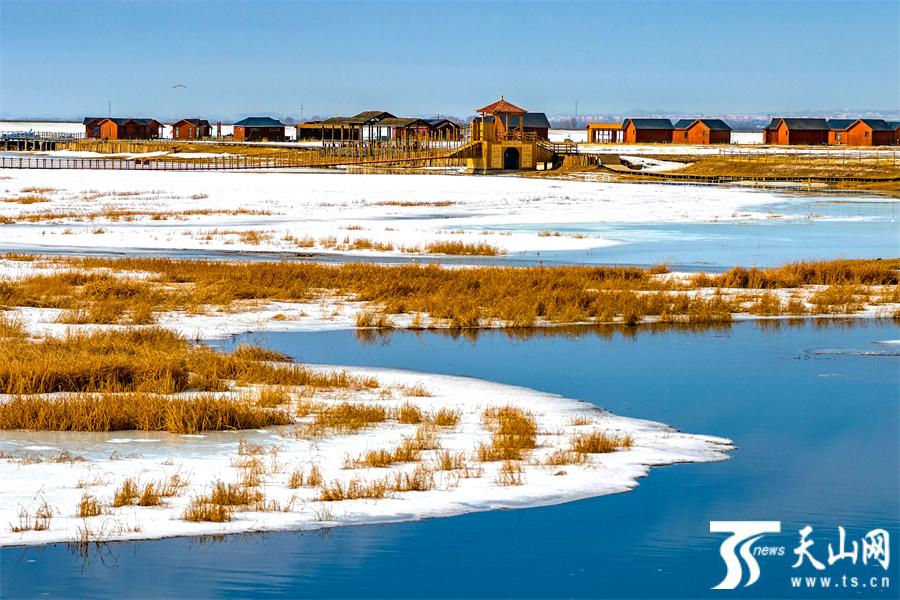 Enchanted winter scenery of Barkol, NW China's Xinjiang in early spring