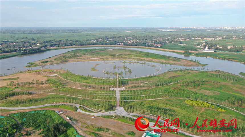 Desolate land in Xiongan New Area turned into popular park