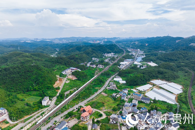 View of picturesque village in SW China’s Guizhou