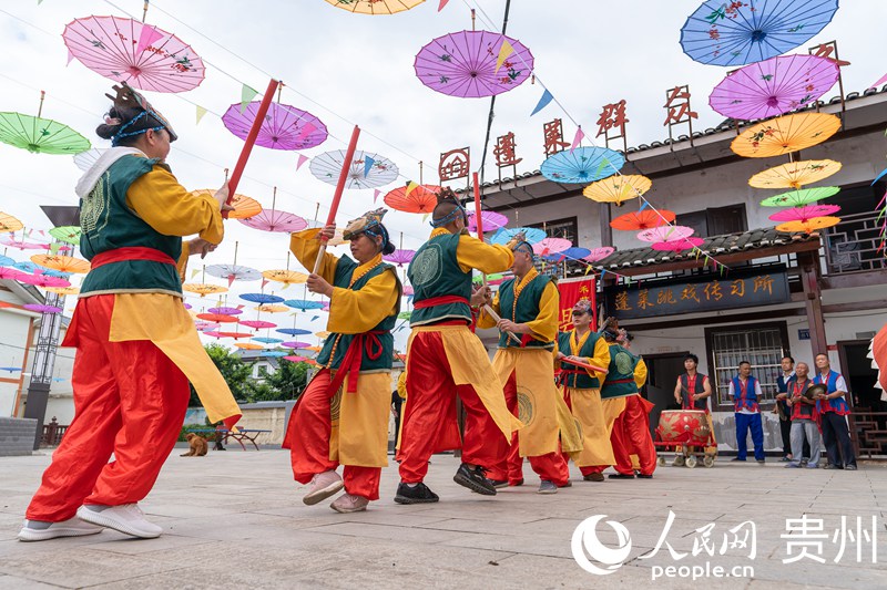 View of picturesque village in SW China’s Guizhou