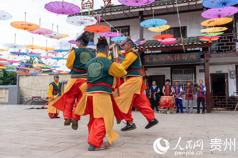 View of picturesque village in SW China’s Guizhou