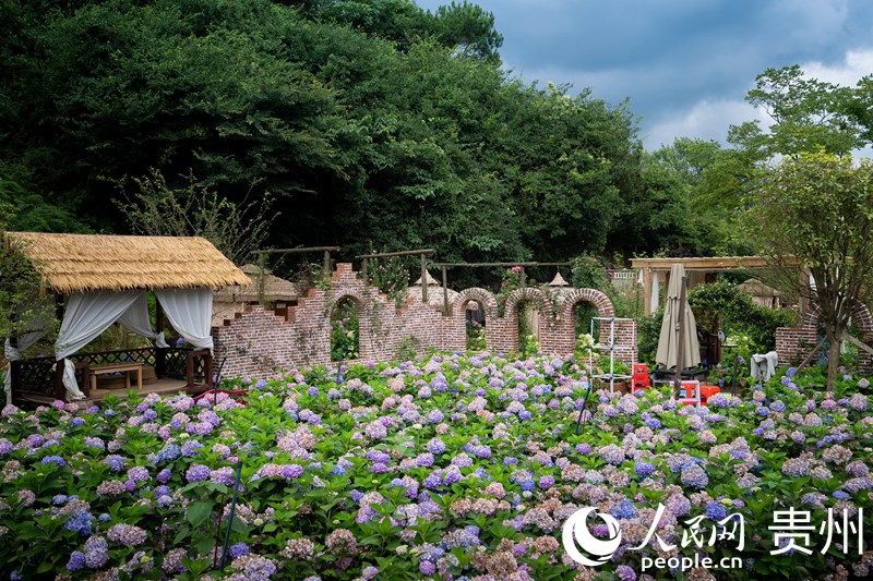 View of picturesque village in SW China’s Guizhou