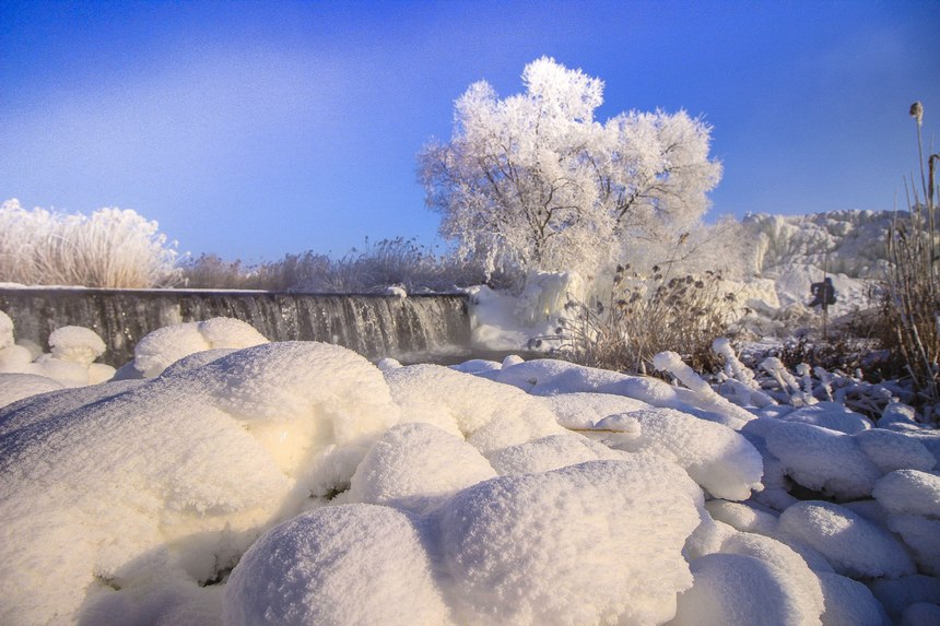 Picturesque winter scenery of Wudalianchi in NE China's Heilongjiang