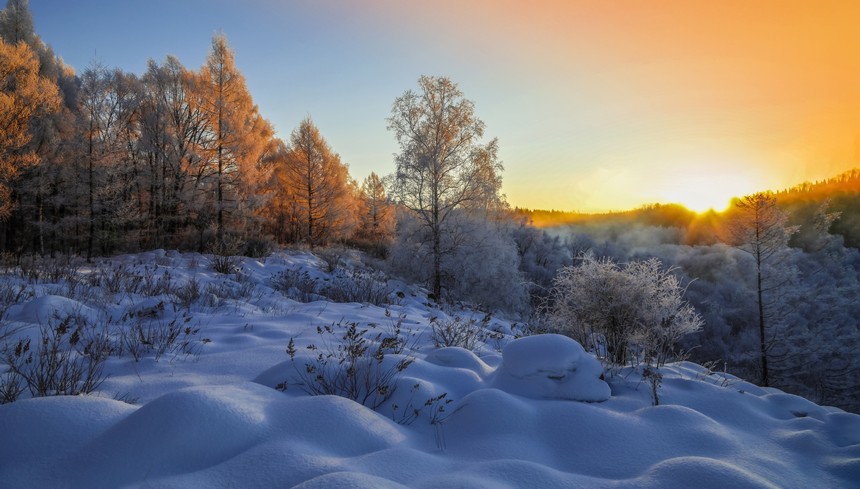 Gorgeous rime scenery of Xunke county in NE China’s Heilongjiang