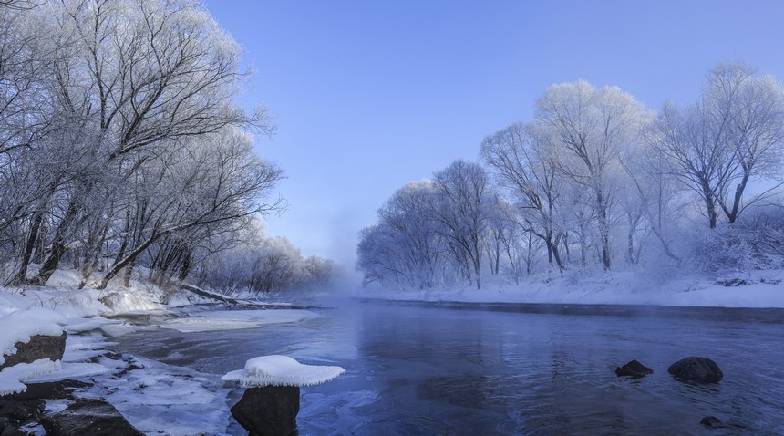 Gorgeous rime scenery of Xunke county in NE China’s Heilongjiang