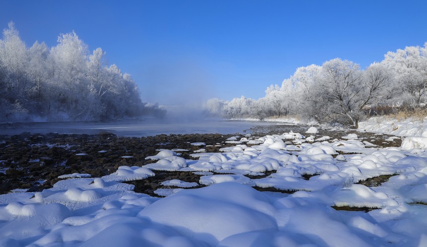 Gorgeous rime scenery of Xunke county in NE China’s Heilongjiang