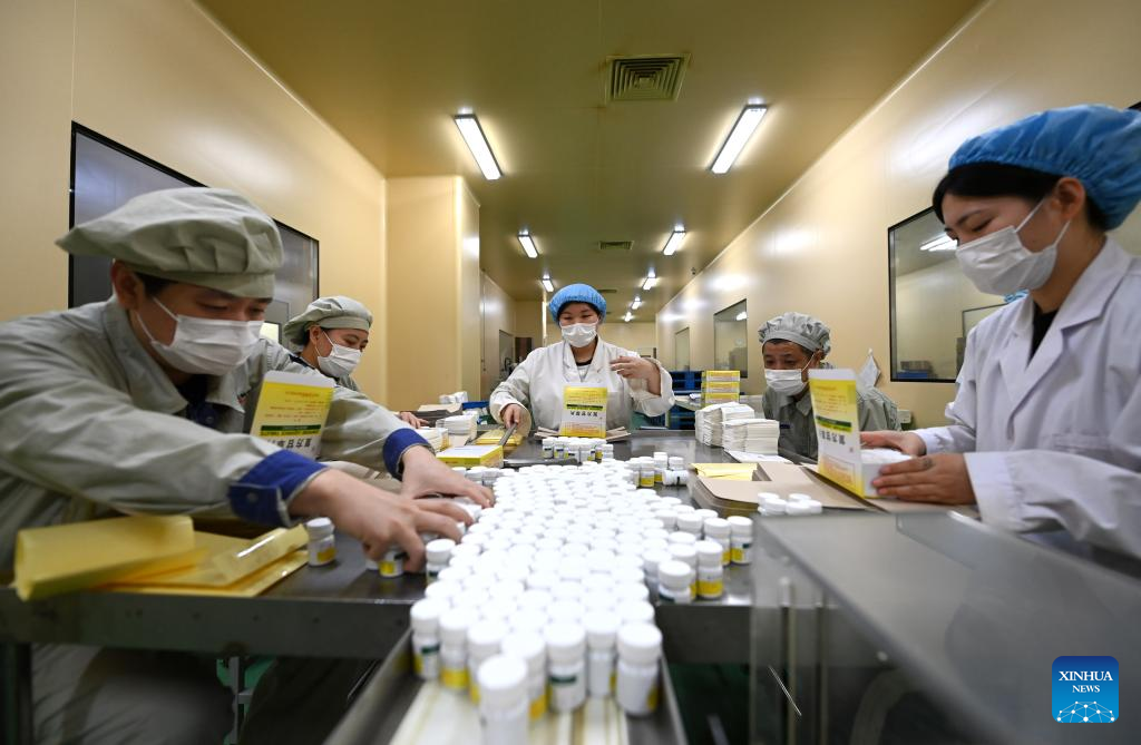 Inspectors check the storage of drugs at a clinic in Handong Village, Zhutuo Town Health Center, southwest China's Chongqing Municipality, January 4, 2023. /CFP