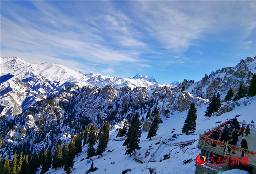 In pics: Magnificent winter view of Tianchi scenic area in NW China's Xinjiang