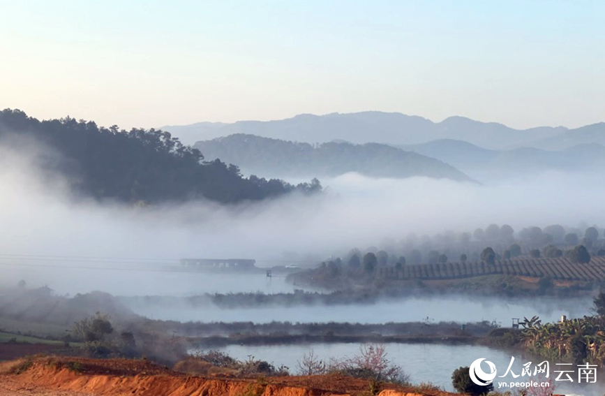 In pics: Picturesque misty scenery of Ning'er county, SW China's Yunnan