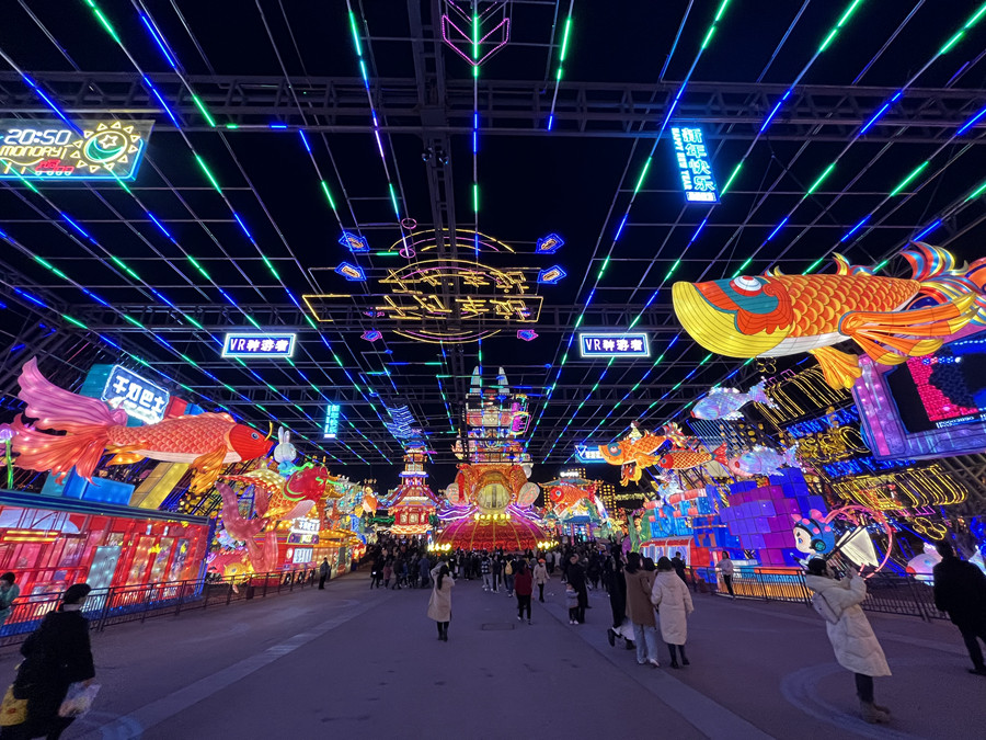 Dazzling Zigong lantern show attract tourists from home and abroad