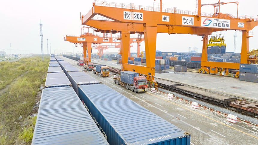 China rail-sea intermodal trains transport 120,000 TEU containers in first two months of 2023