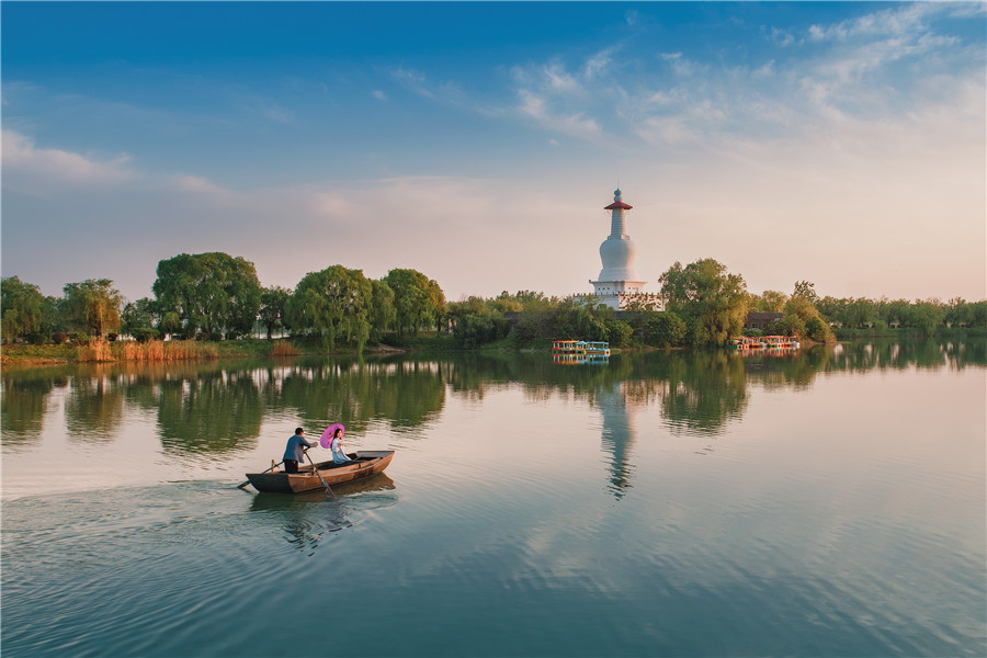 Fascinating spring scenery of Balihe scenic area in E China's Anhui