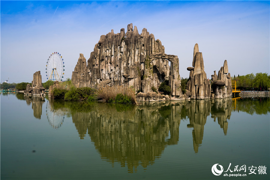 Fascinating spring scenery of Balihe scenic area in E China's Anhui