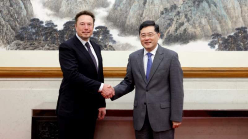 Musk says Tesla opposes decoupling in meeting with China's foreign minister