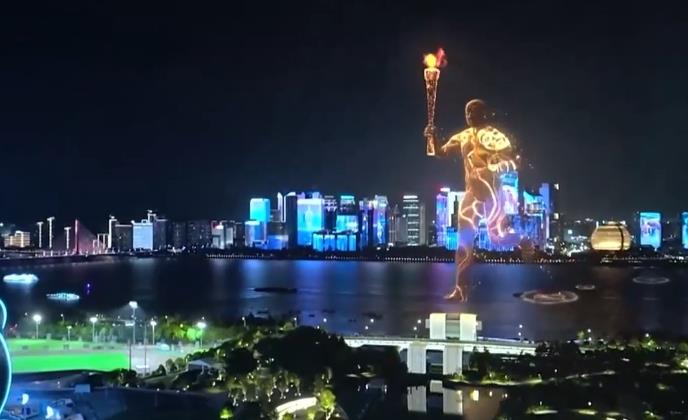 Cauldron lit at Hangzhou Asiad opening ceremony