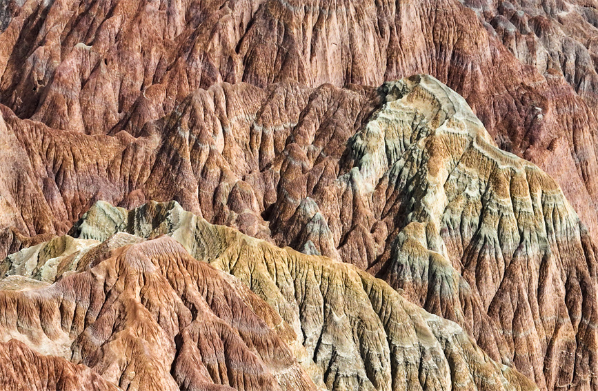 Magnificent autumn views of Danxia landform in NW China's Xinjiang