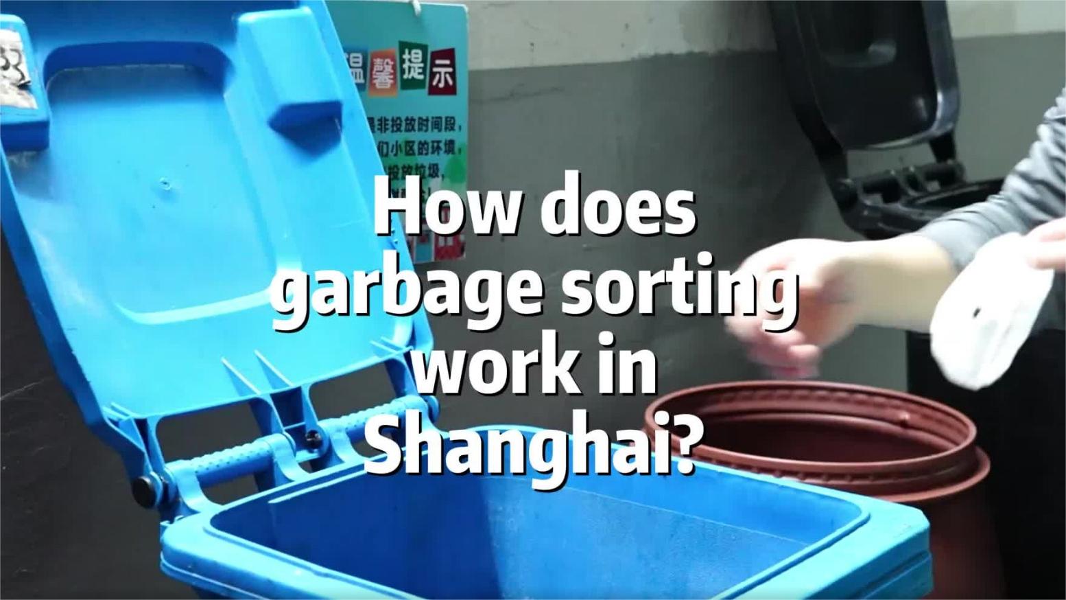 How does garbage sorting work in Shanghai?