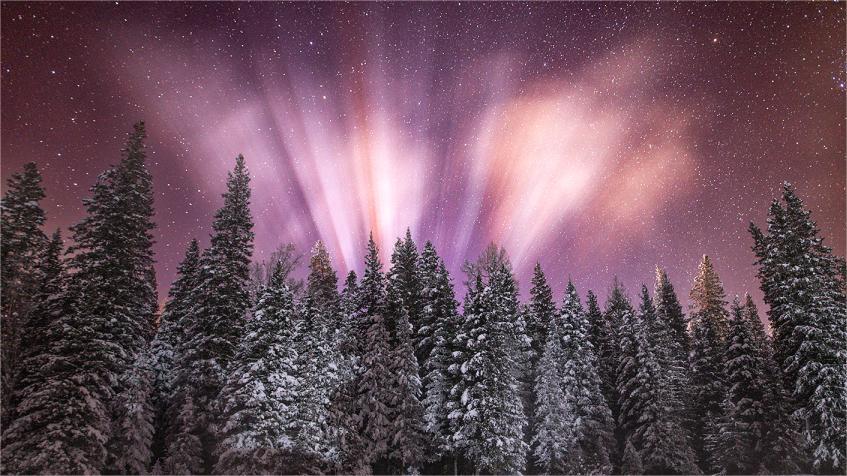 Iceland illuminated by breathtaking Aurora lights display