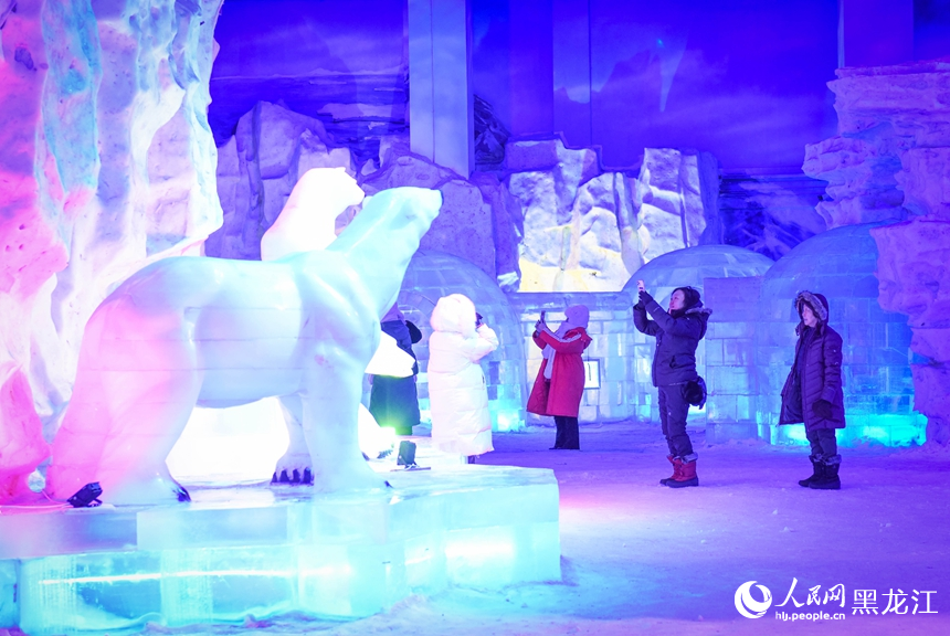 Ice and snow art gallery captivates tourists in NE China's Harbin