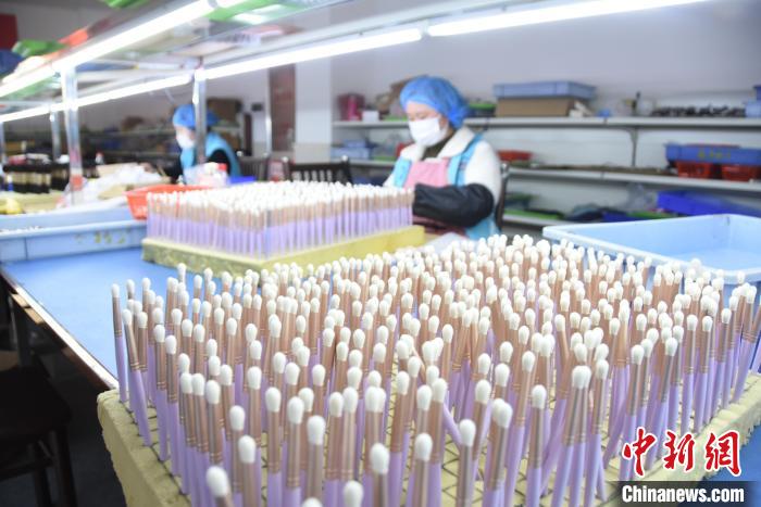 County in C China's Henan exports makeup brushes to over 20 countries, regions