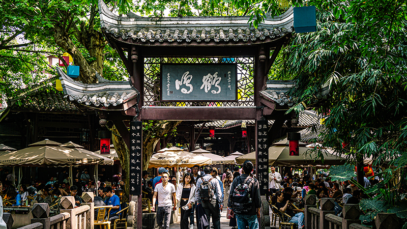 Exploring the charm of long-spout teapot art at Chengdu's century-old Heming Tea House