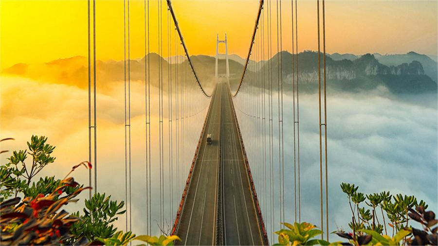 A bridge between the clouds