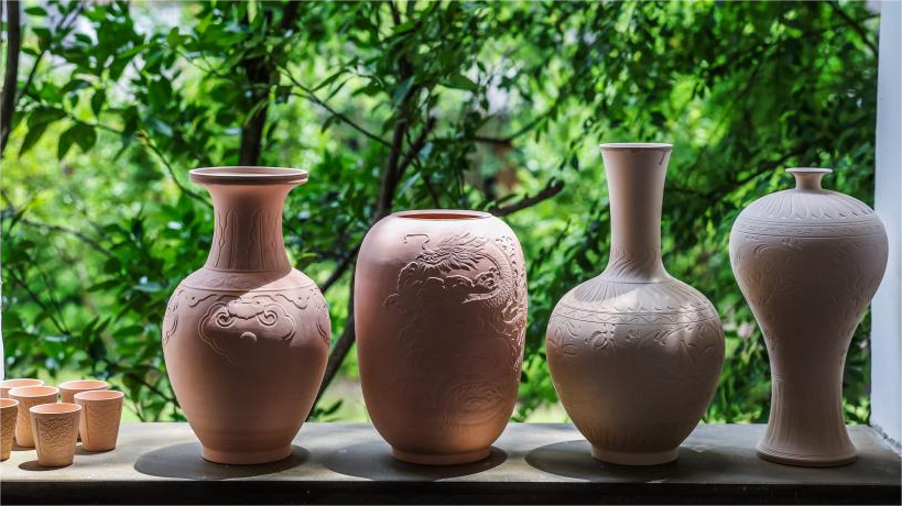 Celadon porcelain making in Cixi, east China